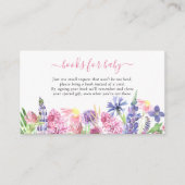 甘い水彩野草本ベビー エンクロージャーカード (正面)