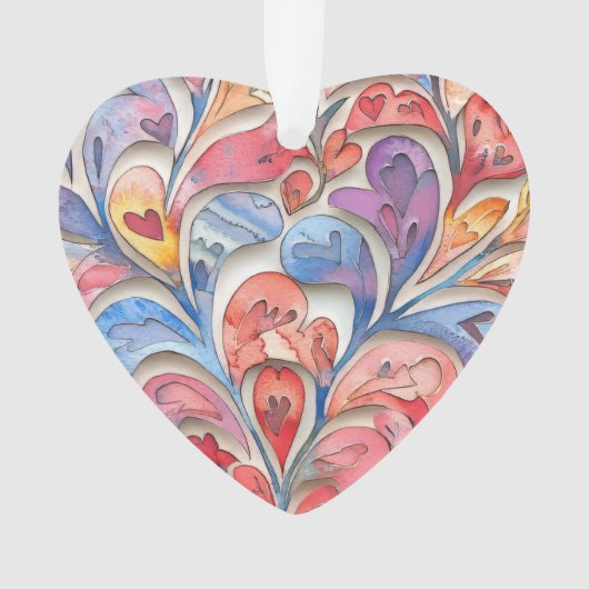 甘い水色バレンタイン オーナメント (正面)