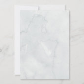 甘い水色ペンギン赤ちゃんシャワー 招待状 (裏面)