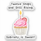 甘い汚れ：キャンドル付きカップケーキ、回復コイン シール (正面)