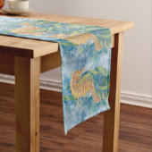 甘い海の馬のテーブルランナー ショートテーブルランナー (インサイチュ)