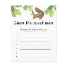 甘い混乱のゲームを推測 – ドングリとリス