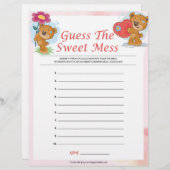 甘い混乱を推測[テディベア] レターヘッド (正面/裏面)