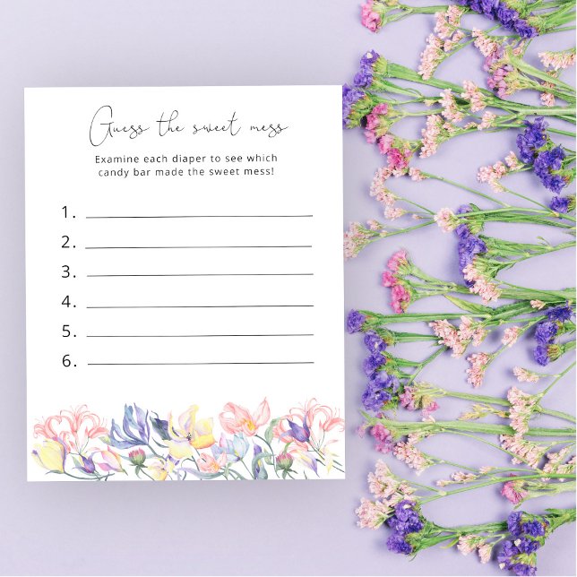 甘い混乱を推測 – フローラ赤ちゃんシャワーゲーム (クリエイターアップロード済み)