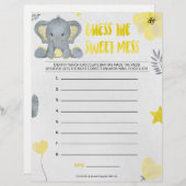 甘い混乱を推測[ベビーゾウ[黄色] レターヘッド (正面/裏面)