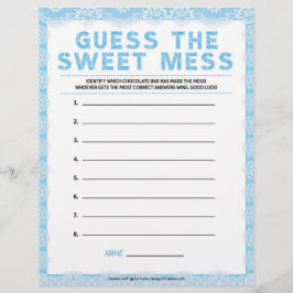 甘い混乱を推測[ラグジュアリーレース[青] レターヘッド