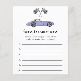 甘い混乱を推測 – レーシングベビーシャワーゲーム