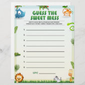 甘い混乱を推測[動物のテーマ] レターヘッド (正面/裏面)