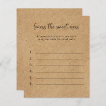 甘い混乱を推測 – 赤ちゃんシャワーゲーム