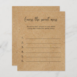 甘い混乱を推測 – 赤ちゃんシャワーゲーム