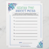 甘い混乱を推測[青いフローラ] レターヘッド (正面/裏面)