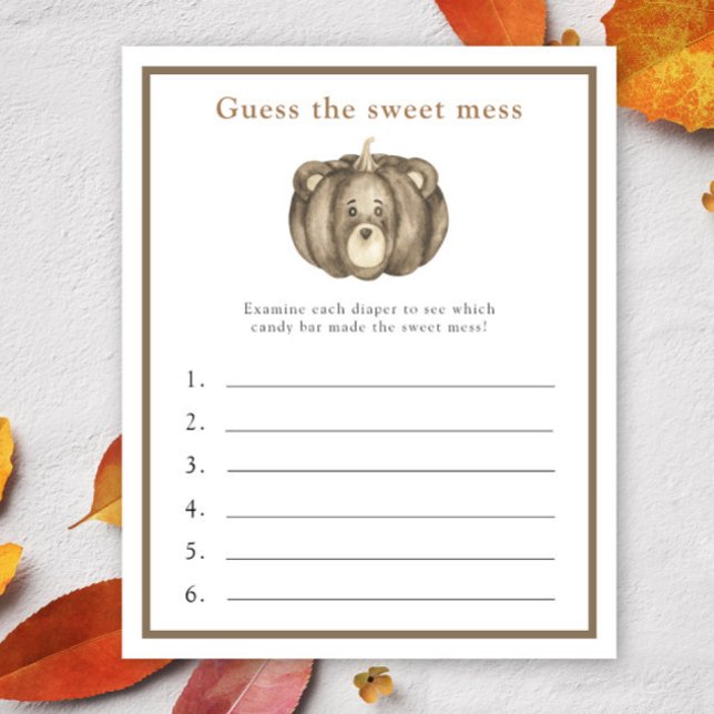 甘い混乱ゲームを推測 – パンプキンベア (クリエイターアップロード済み)