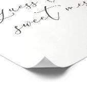 甘い混乱ビーユーカリの兆候を推測 ポスター (角)