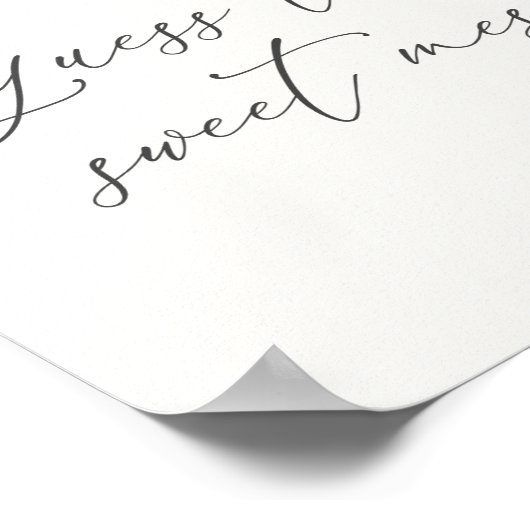 甘い混乱ビーユーカリの兆候を推測 ポスター (角)