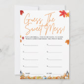 甘い混乱赤ちゃんシャワーゲームかわいいカボチャを推測 招待状 (正面)