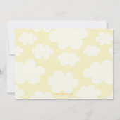 甘い漫画ののまわりにの赤ちゃんシャワーの招待 招待状 (裏面)