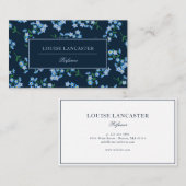 甘い濃忘れい青-ME-NOTパターン 名刺 (正面/裏面)