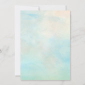 甘い熊の男の子の赤ちゃんシャワー 招待状 (裏面)