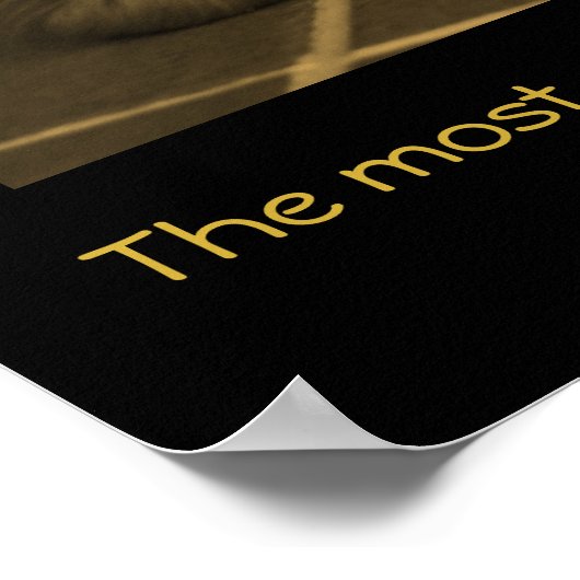 甘い犬と感動的引用文。 ポスター (角)