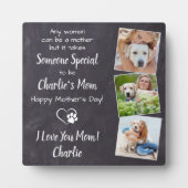 甘い犬の母パーソナライズされたペット写真母の日 フォトプラーク (正面)