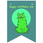 甘い猫ちゃんおもしろい猫フェスティバルカスタム色 バンティングフラッグ (第1の旗)