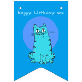 甘い猫ちゃんおもしろい猫フェスティバルカスタム色 バンティングフラッグ (第3の旗)