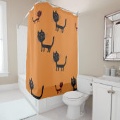 甘い猫のシャワーカーテン シャワーカーテン (インサイチュ)