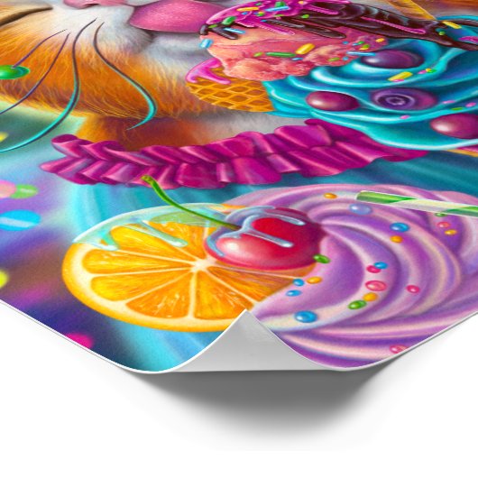 甘い猫 ポスター (角)