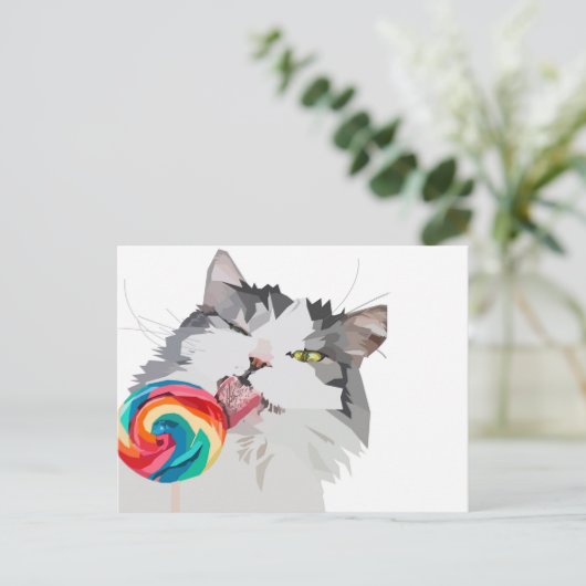 甘い猫 ポストカード (スタンド正面)