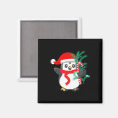 甘い甘いクリスマスアニマルを飼っているかわいいペンギン マグネット (正面/裏面)