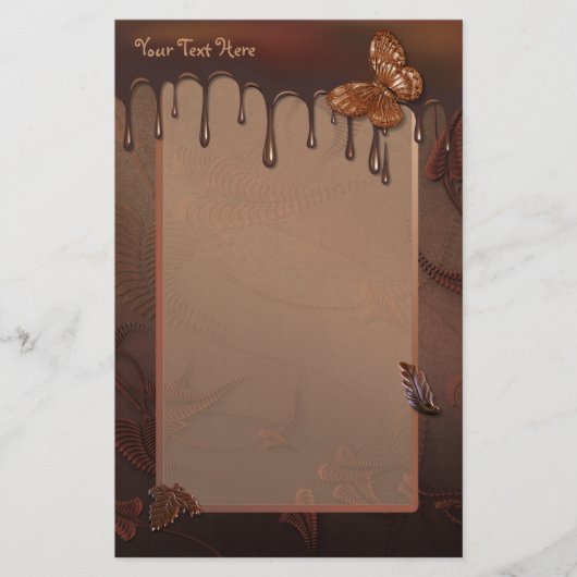 甘い甘いチョコレート 便箋 (正面)