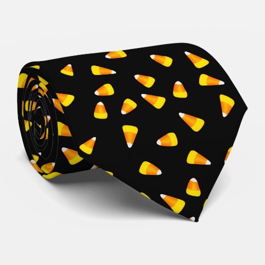 甘い甘い秋キャンディーコーンパターン ネクタイ (ロール)