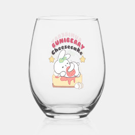 甘い甘さ：ブニベリーチーズケーキ喜び ステムなしワイングラス