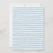 甘い男の赤ちゃんが彼の道を行くランドリーブルー 招待状 (裏面)