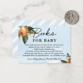 甘い男の赤ちゃんクレメンチンシャワーブックベビー ノートカード (正面/裏面インサイチュ)