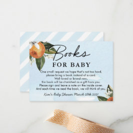 甘い男の赤ちゃんクレメンチンシャワーブックベビー ノートカード