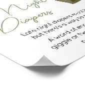 甘い男の赤ちゃんボホ服の深夜おむつ ポスター (角)