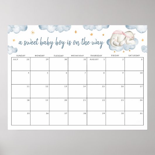甘い男の赤ちゃん性別が日付を明らかにする ポスター (正面)