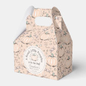 甘い男女兼用小さなかぼちゃの赤ちゃんシャワー フェイバーボックス (裏面サイド)