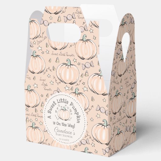 甘い男女兼用小さなかぼちゃの赤ちゃんシャワー フェイバーボックス (オープン)