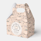 甘い男女兼用小さなかぼちゃの赤ちゃんシャワー フェイバーボックス (正面サイド)