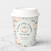 甘い男女兼用小さなかぼちゃの赤ちゃんシャワー 紙コップ (正面)