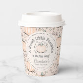 甘い男女兼用小さなかぼちゃの赤ちゃんシャワー 紙コップ (裏面)