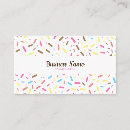 甘い白いつや消しがアイスクリームショップ 名刺 (裏面)