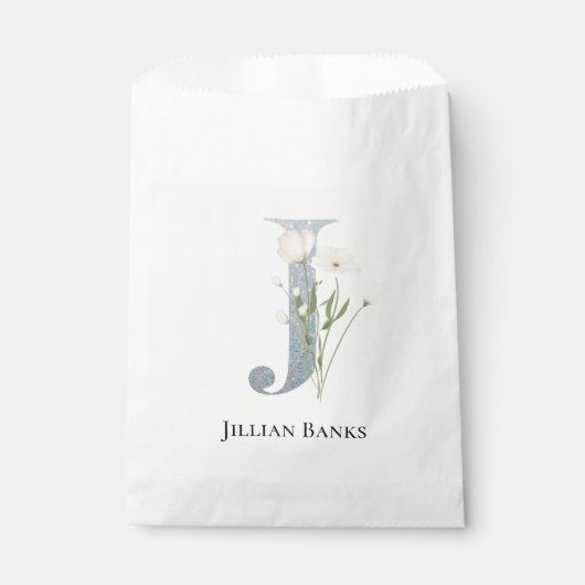 甘い白いフローラ フェイバーバッグ (正面)