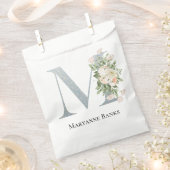 甘い白いフローラ フェイバーバッグ (クリップ留めされた状態)