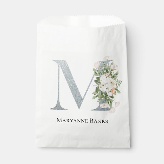 甘い白いフローラ フェイバーバッグ (正面)