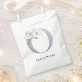 甘い白いフローラ フェイバーバッグ (クリップ留めされた状態)