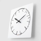甘い知識アラビア書道 スクエア壁時計 (傾斜)