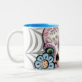 甘い砂糖のスカル ツートーンマグカップ